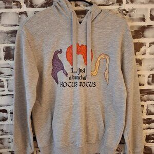 Disneys Hocus Pocus Juniors Small Hoodie Light Grey Halloween